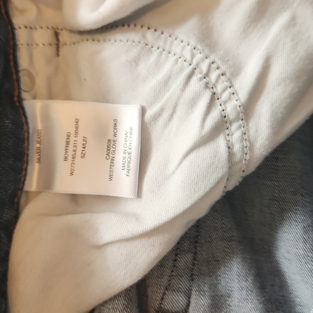Silver Boyfriend Jeans - Picture 4 of 6